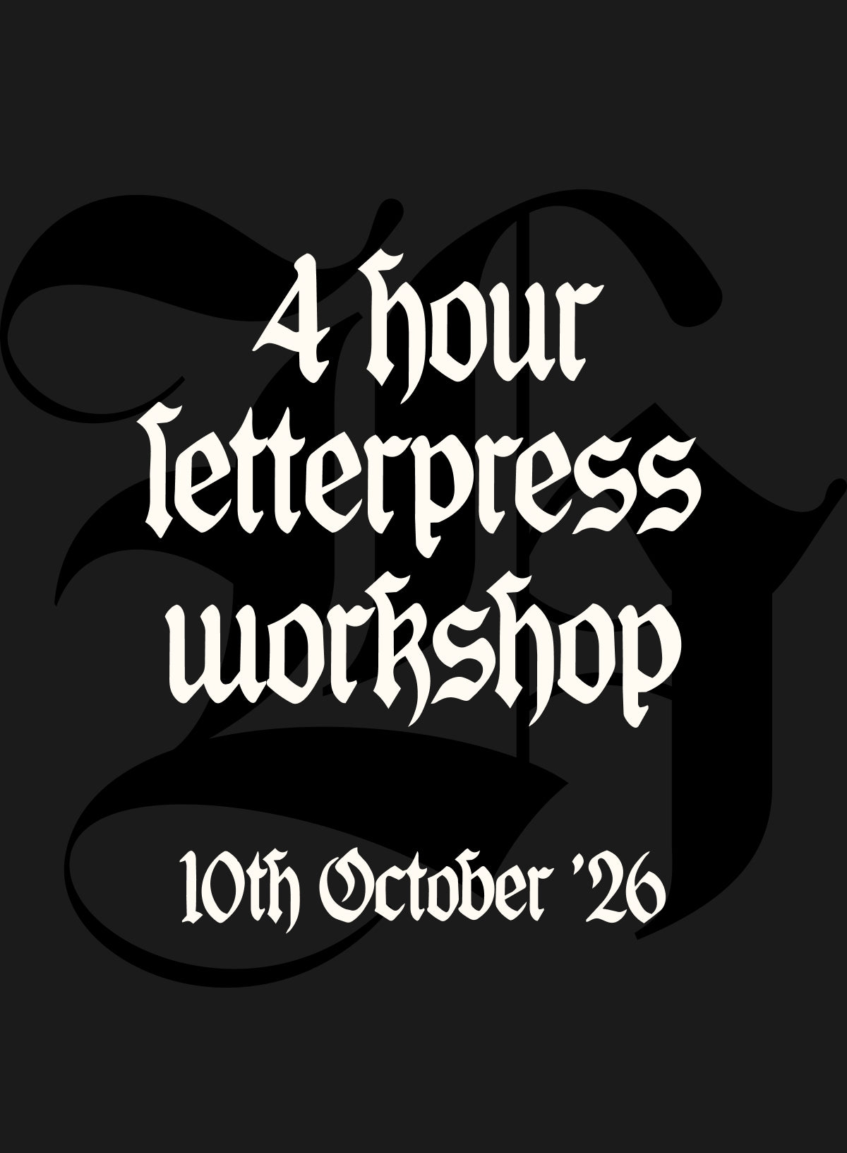 Letterpress Printing Workshop For Beginners | 10th October 2026