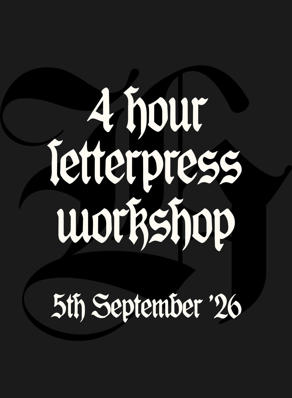 Letterpress Printing Workshop For Beginners | 5th September 2026