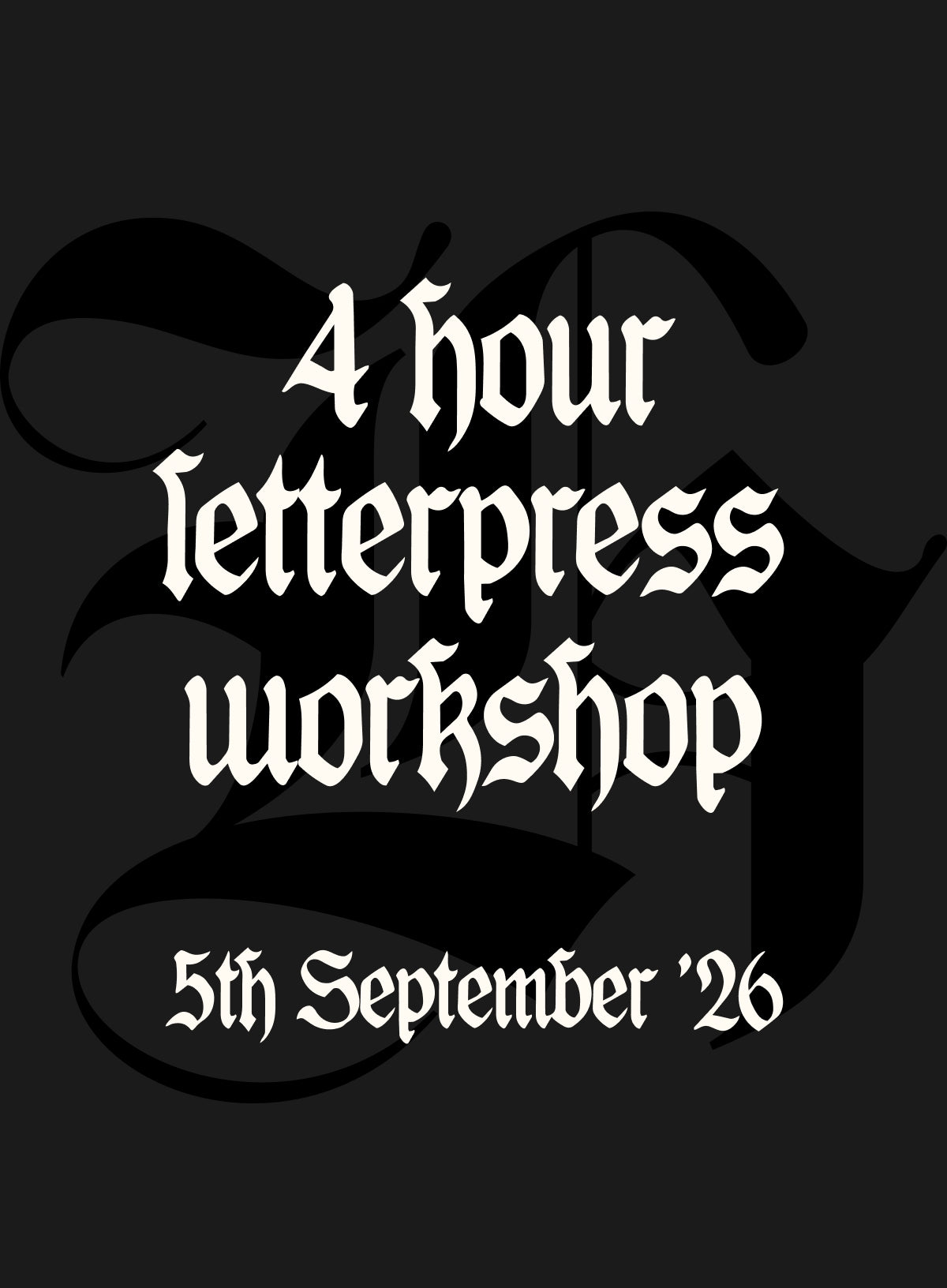 Letterpress Printing Workshop For Beginners | 5th September 2026