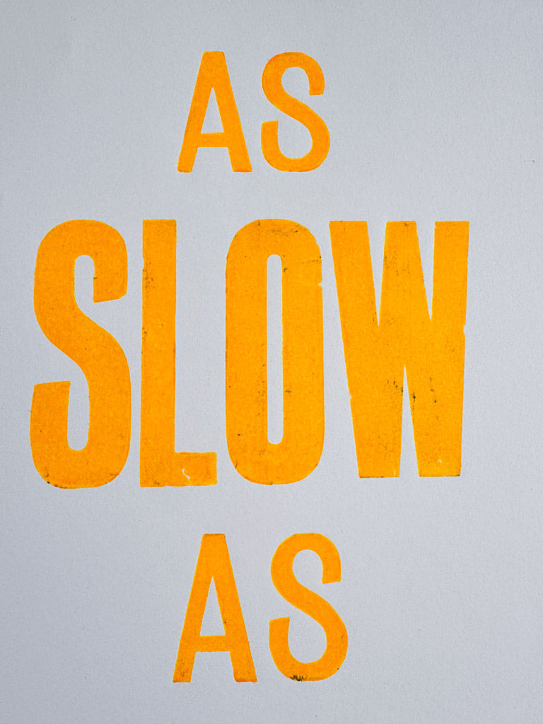 As Slow As Possible: Orange Square