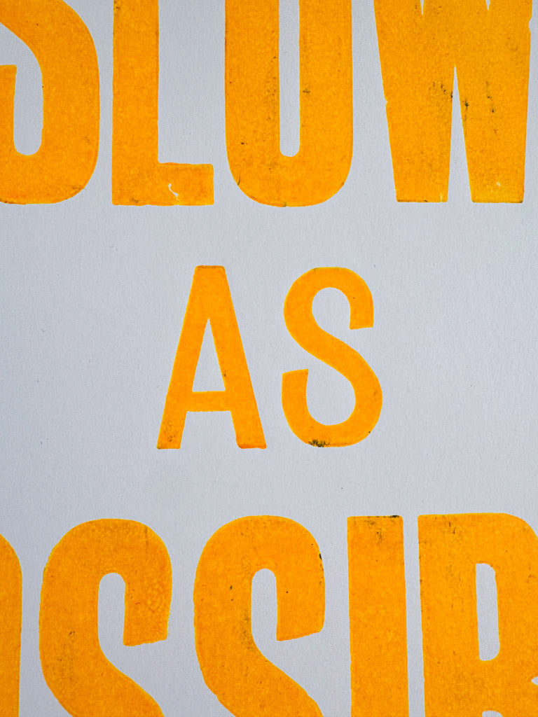 As Slow As Possible: Orange Square