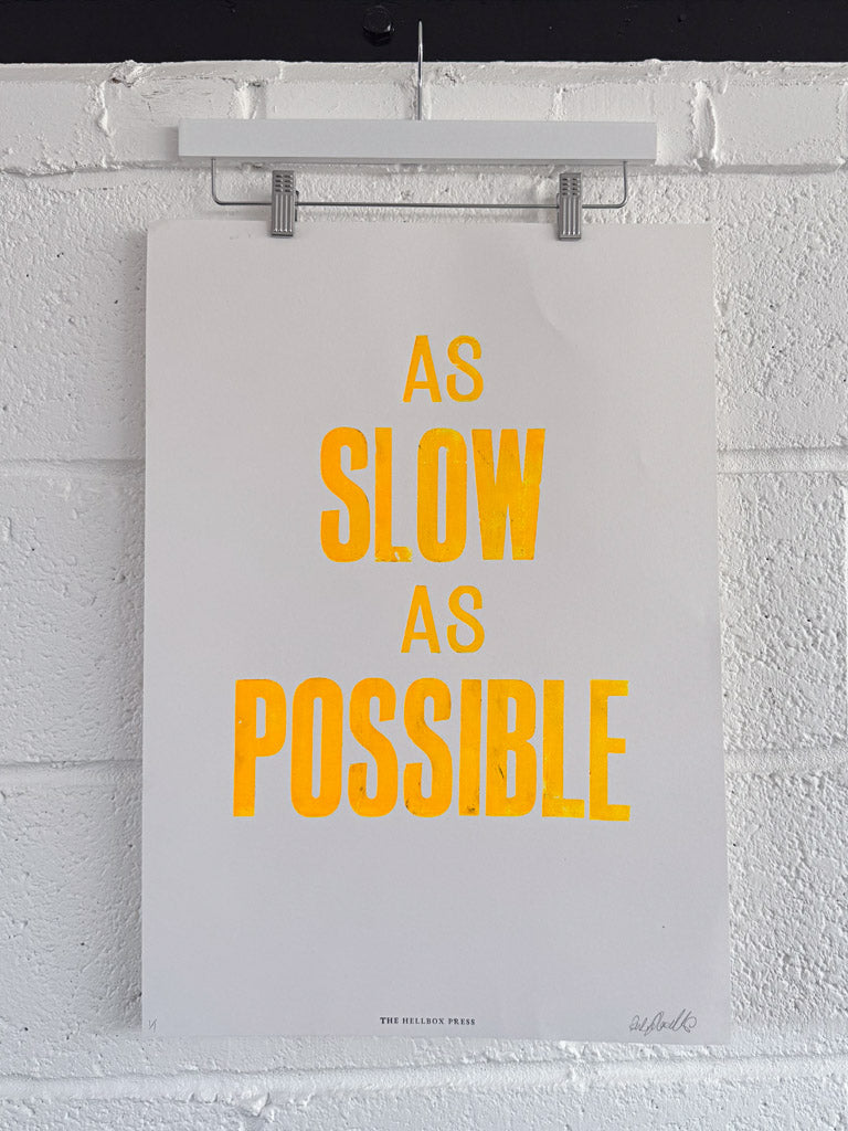 As Slow As Possible: Orange